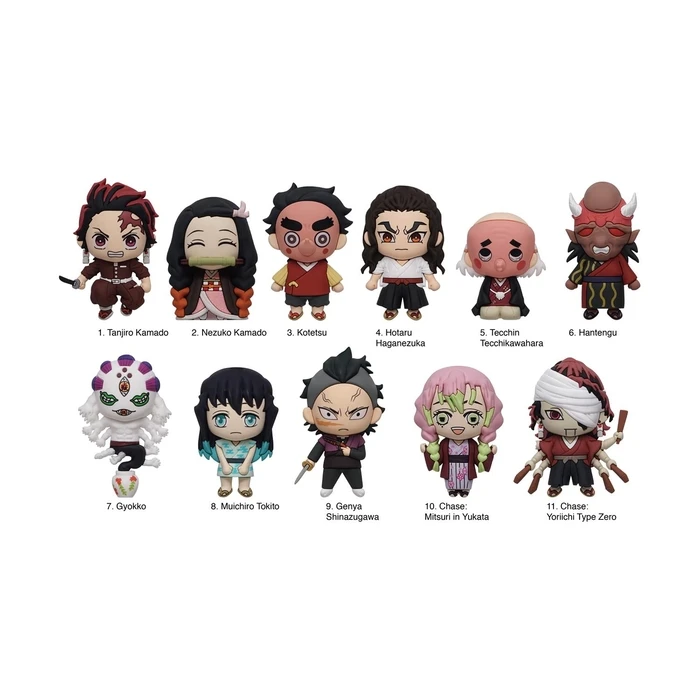 Monogram International Demon Slayer Series 7 Blind Bag Random 3D Foam Bag Clips Figures