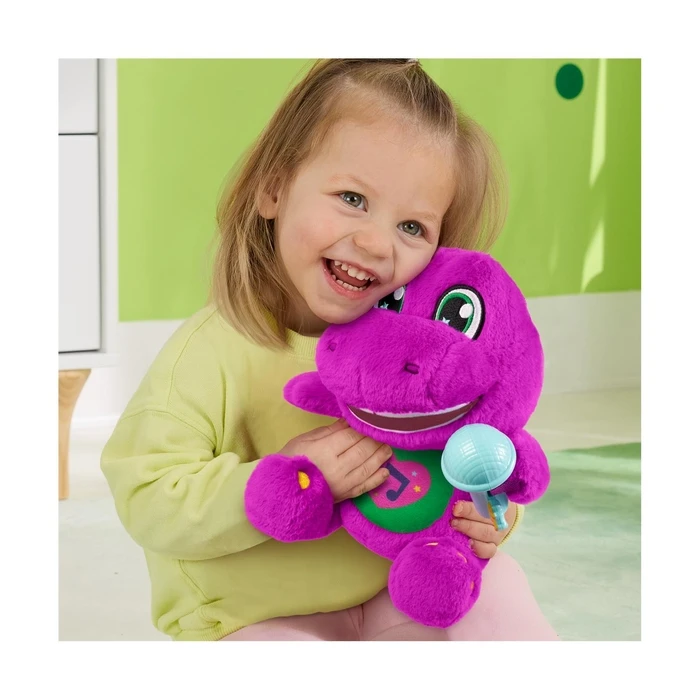 Λούτρινο Mattel Barney's World: Sing-Along Barney - Plush Toy (English)
