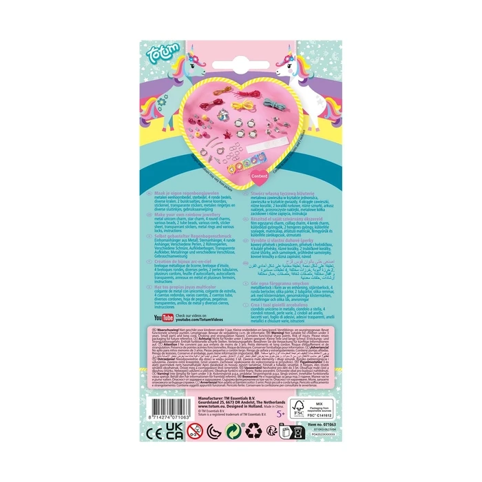 Παιδική Χειροτεχνία Totum: Unicorn - Rainbow Jewels (TT071063)