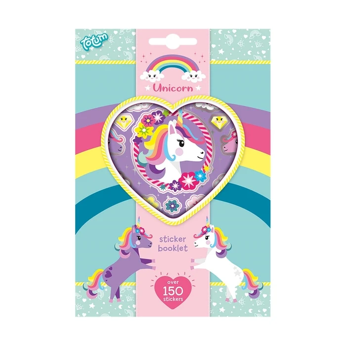 Παιδική Χειροτεχνία Totum: Unicorn - Sticker Book 4 Sheet (TT071117)