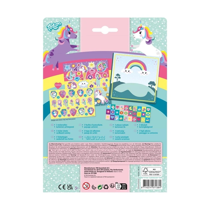 Παιδική Χειροτεχνία Totum: Unicorn - Sticker Set (TT071384)