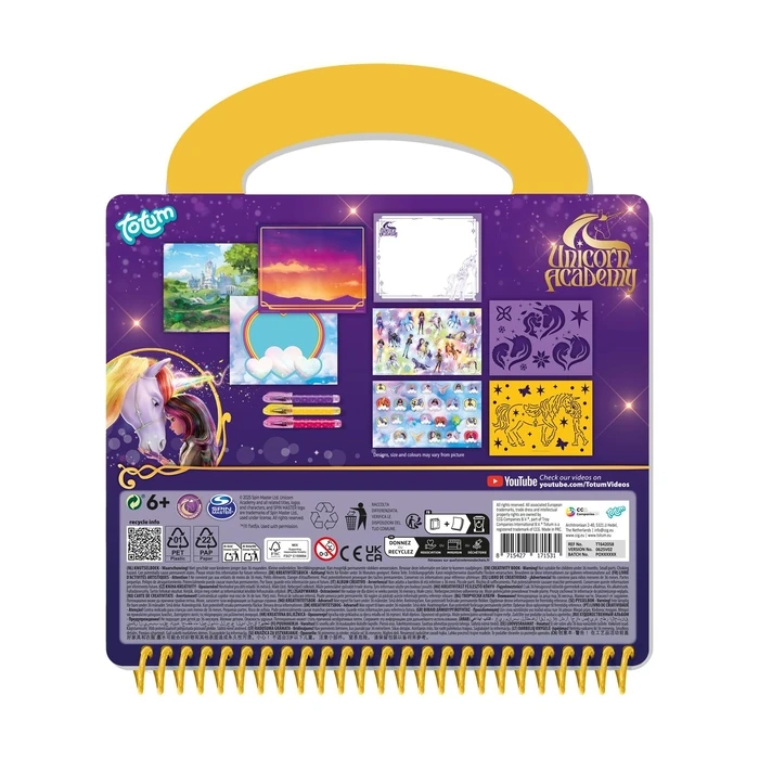 Totum Unicorn Academy - Designer Activity Book for Children 3+ (TT642058)