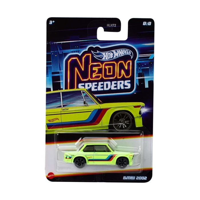 Hot Wheels Mattel Die-Cast BMW 2002 Neon Speeders JCB07