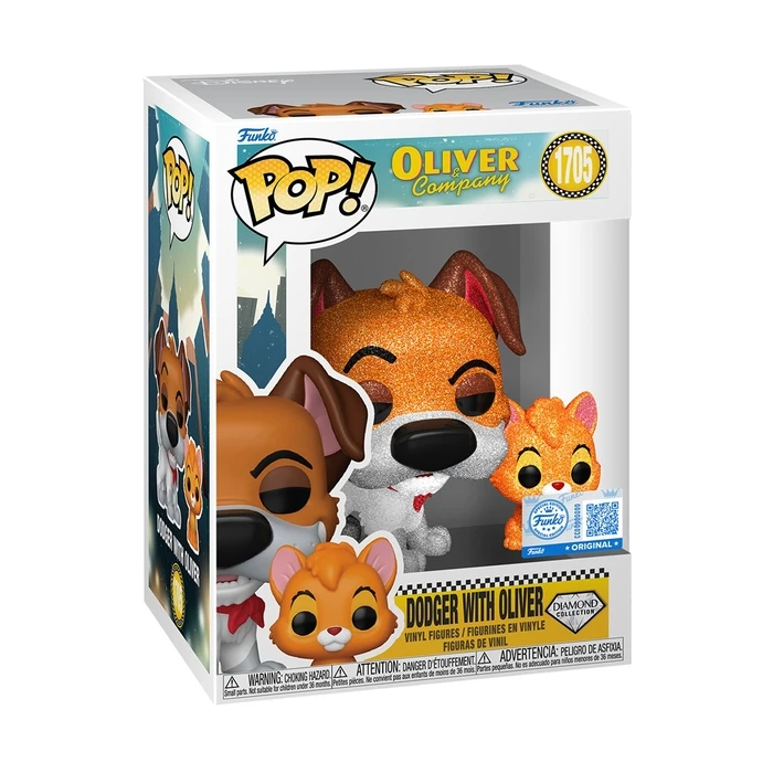 Funko Pop! Disney: Dodger με Oliver (Diamond Collection) Ειδική Έκδοση #1705