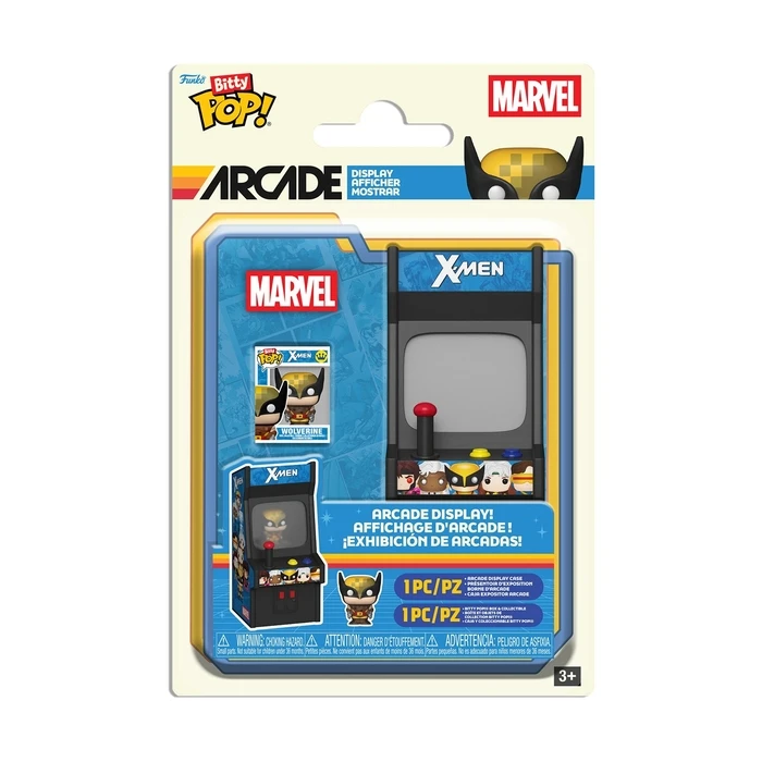 Funko Bitty Pop! Marvel Arcade Display - X‑Men (Wolverine)