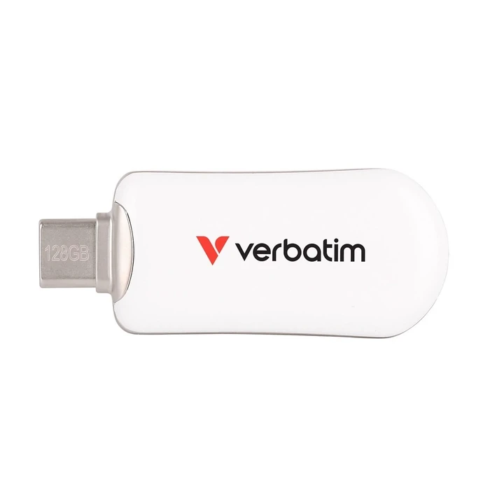 USB Flash 128GB Verbatim Plectra White USB-C 30229