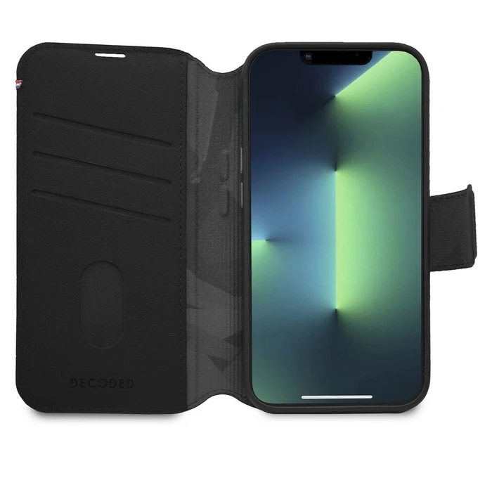 Θήκη Κινητού Decoded Leather Detachable Wallet iPhone 14 Plus Black