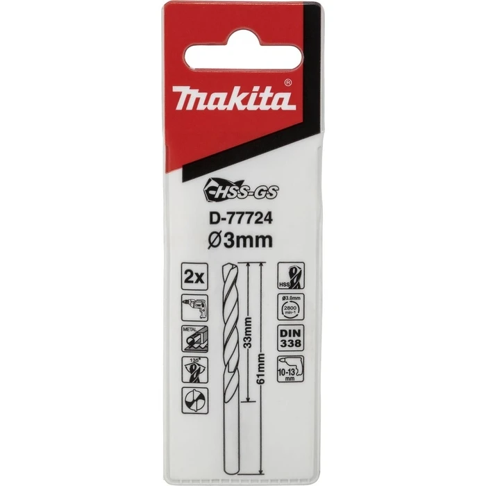 Τρυπάνι Makita Metallbohrer HSS-GS 3,0x61mm