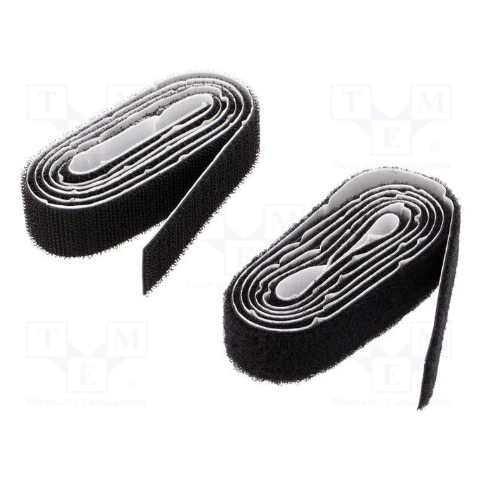 Αυτοκόλλητες Ταινίες Tesa Hook&Loop 2,5m x 20mm on&off Black 55225
