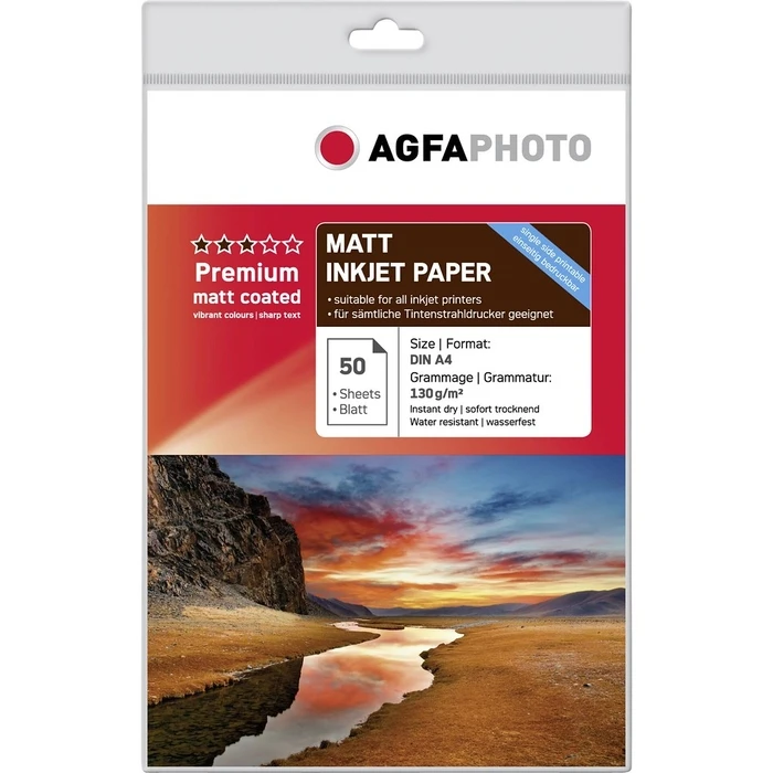 Φωτογραφικό Χαρτί AgfaPhoto Premium Matt Coated 130 g A4 50 Sheets