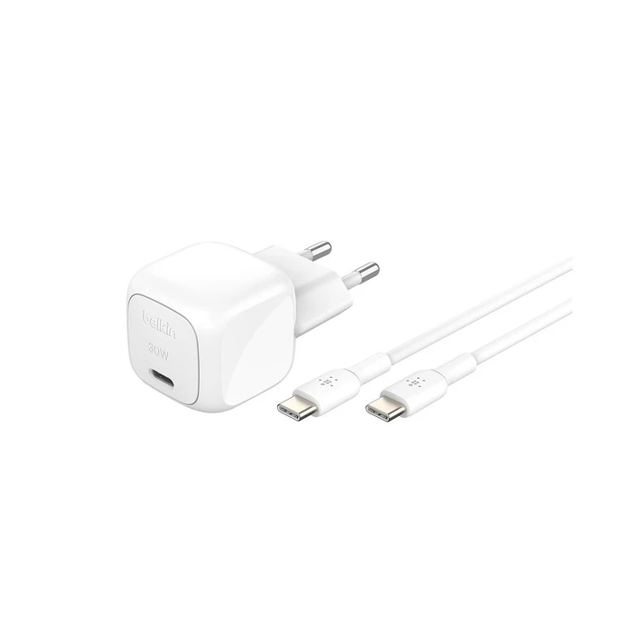 Φορτιστής Πρίζας Belkin BOOST USB-C/USB-C 30WLad.PD WCA008kq1MWH-B6