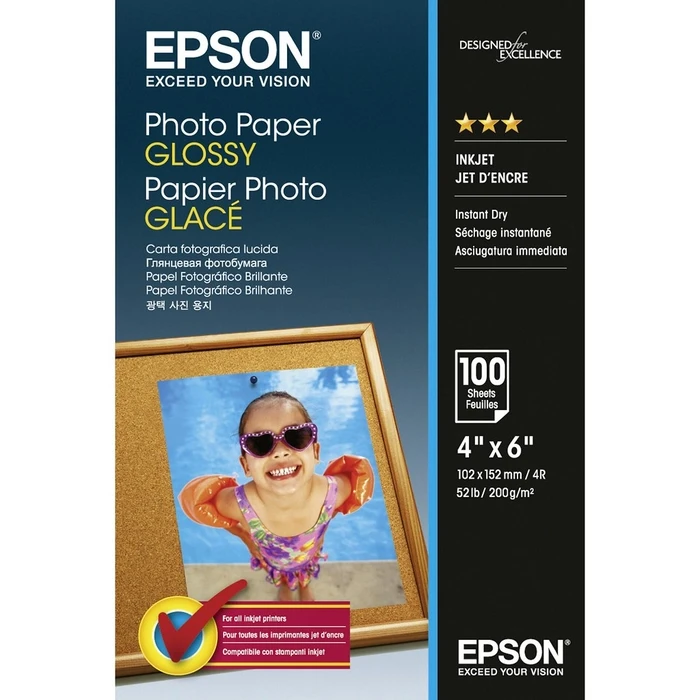Φωτογραφικό Χαρτί Epson Glossy 10x15 cm 100 Sheets 200 g