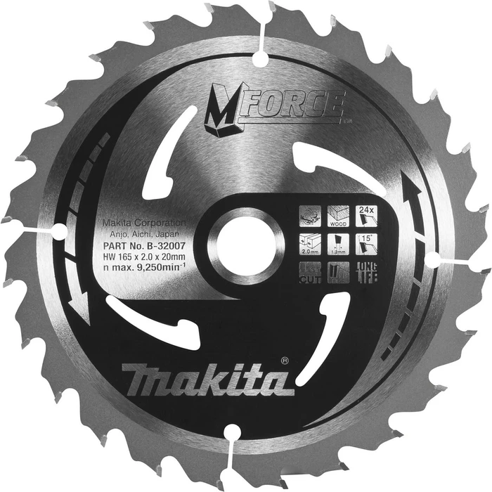 Δίσκος Κοπής Makita B-32007 M-FORCE Saw Blade 165x20x24Z