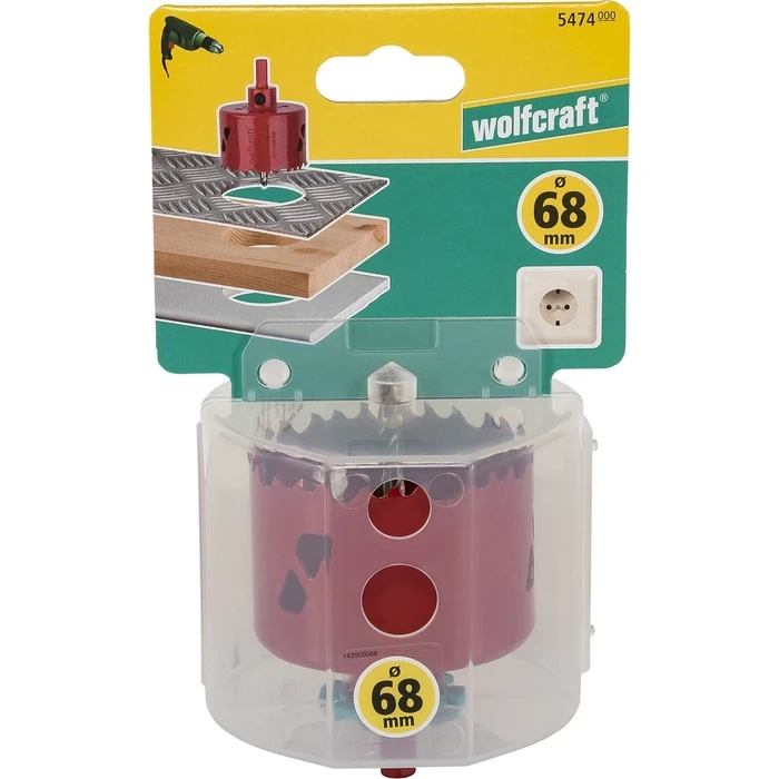 Ποτηροτρύπανo Wolfcraft Crown saw BiM 68mm