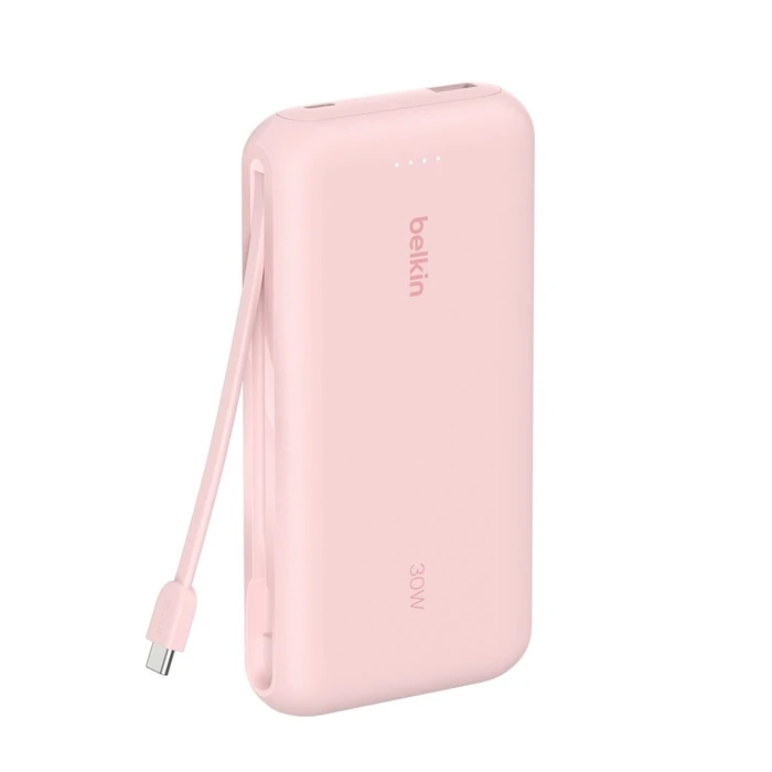 Power Bank Belkin 20.000mAh pink 30W integr.USB-C BPB024hqPK