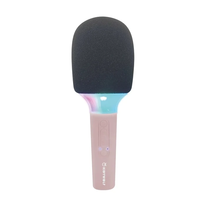 Karaoke Kidywolf Microphone Bluetooth with Light pink
