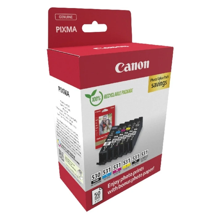 Μελάνι Canon PGI-530 / CLI-531 Photo Value Pack PGBK/C/M/Y/BK/GY