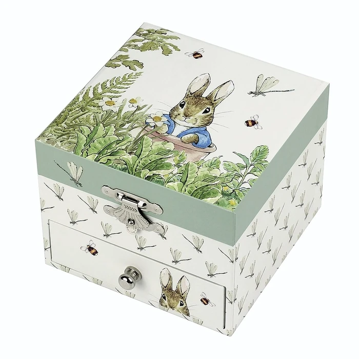 Μουσικό Κουτί Trousselier with Drawer, Peter Rabbit, Dragonfly