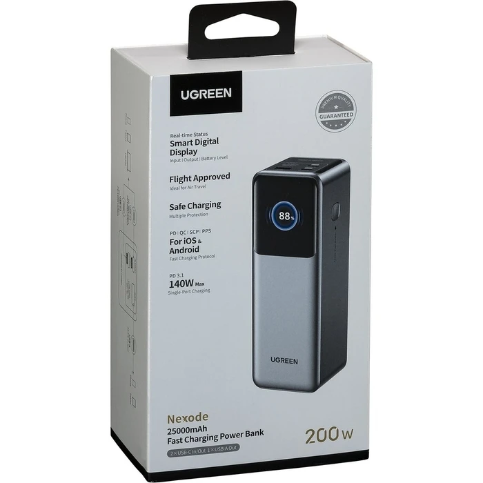 Power Bank Ugreen 25000mAh 200W Fast Charging