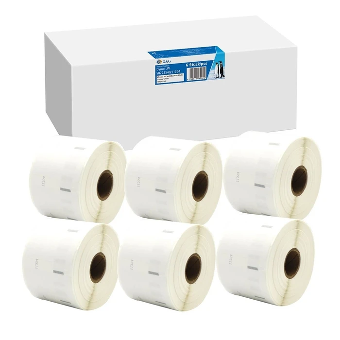 Ταινία Ετικετογράφου 6x G&G 32mm x 57mm sw- Συμβατή Dymo 11354/ s0722540