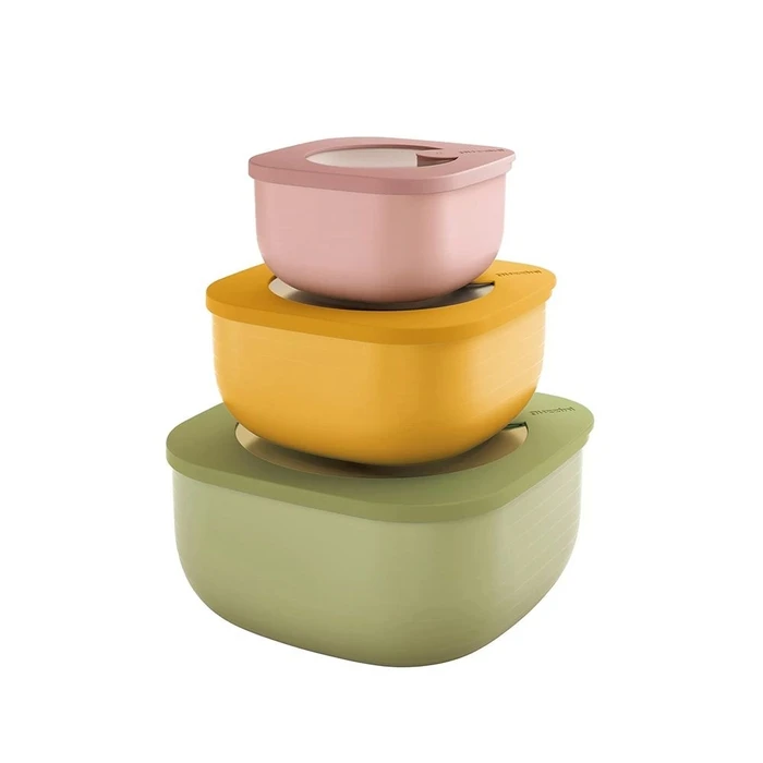 Δοχεία Φαγητού Guzzini STORE&MORE BIO Set 3 Dosen Assorted colors