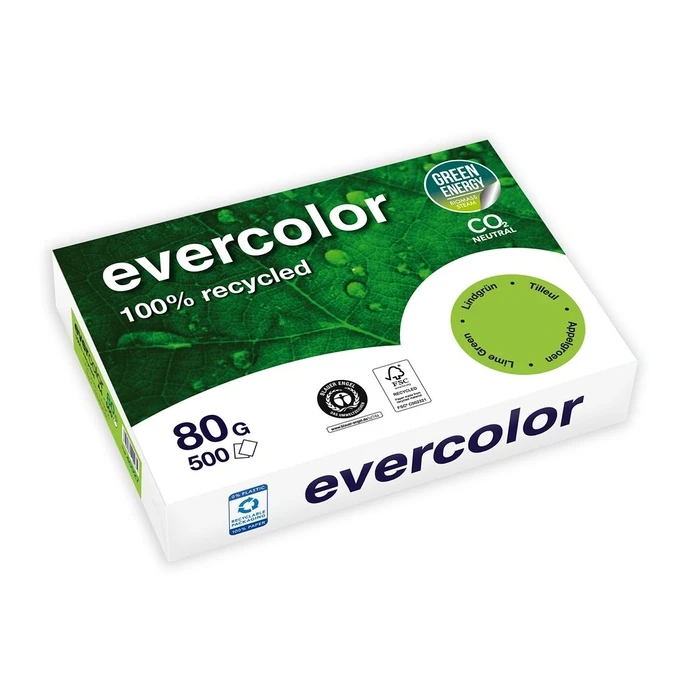 Χαρτιά Εκτύπωσης Clairefontaine EverColor Green Recyclingpapier A4 80 g 500 Bl.