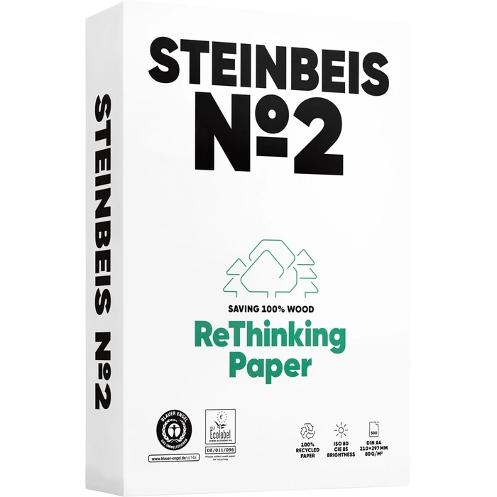 Χαρτιά Εκτύπωσης Steinbeis No. 2 Recyclingpapier A4 80 g 500 Blatt ISO 80