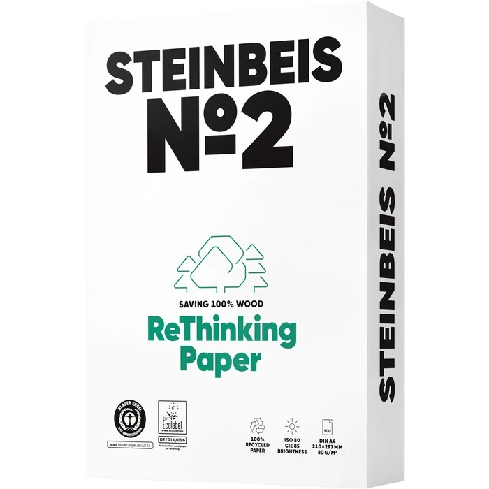 Χαρτιά Εκτύπωσης Steinbeis No. 2 Recyclingpapier A4 80 g 500 Blatt ISO 80