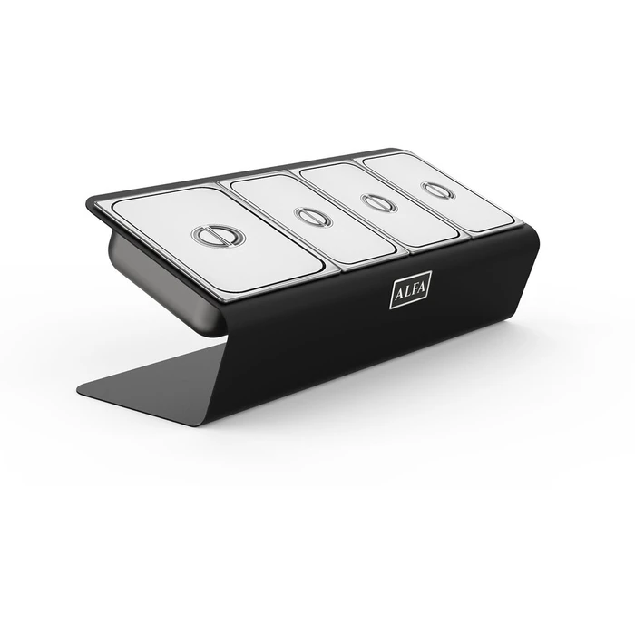 Σκεύος Gastronorm Alfa Forni Topping Station 4 trays (3 GN 1/9 - 1 GN 1/6)