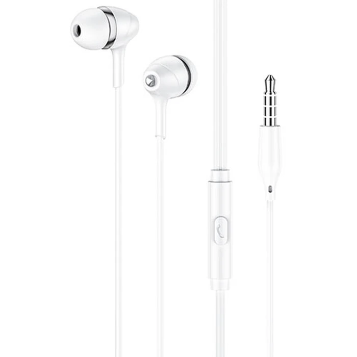 Handsfree Ακουστικά Lamtech FASHIONABLE 3,5mm EARPHONES WHITE