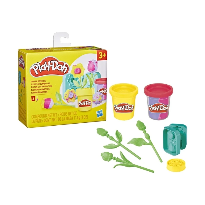 Πλαστελίνη Hasbro Play-Doh: Lil Flowers - Tulips And Daffodils (G2478)