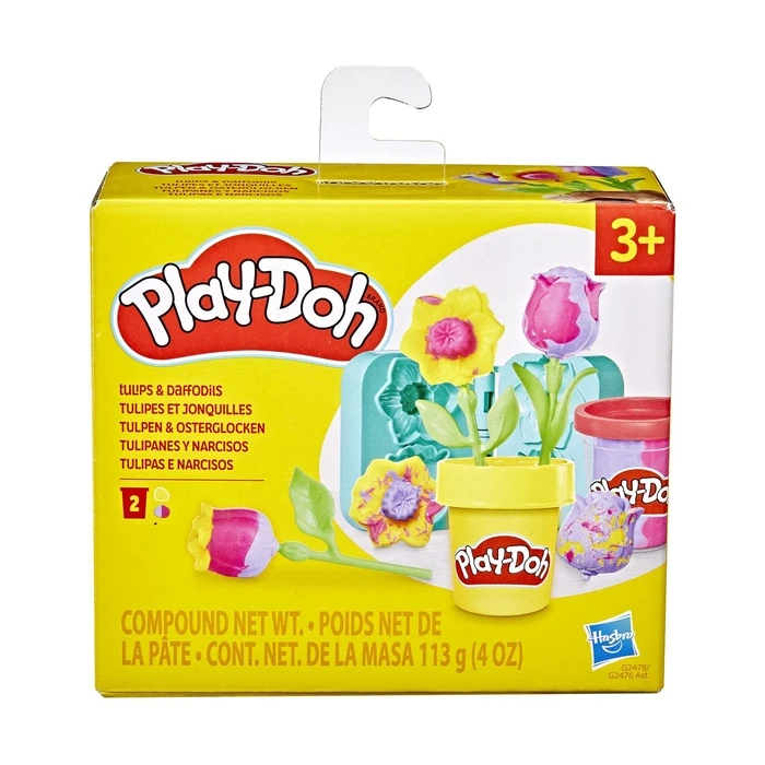 Πλαστελίνη Hasbro Play-Doh: Lil Flowers - Tulips And Daffodils (G2478)