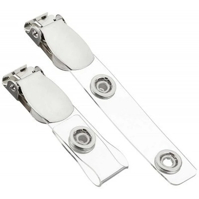 Clips Peach Plastic- clear, 100St.