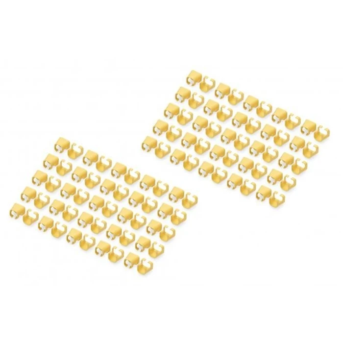 Clips Καλωδίων Digitus Farbclips for RJ45 100 pieces Yellow