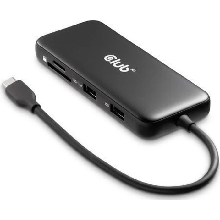 Docking Station Club 3D USB-C 8in1 >DP1.4/HDMI2.0/USB-C/LAN 8K30Hz PD100W