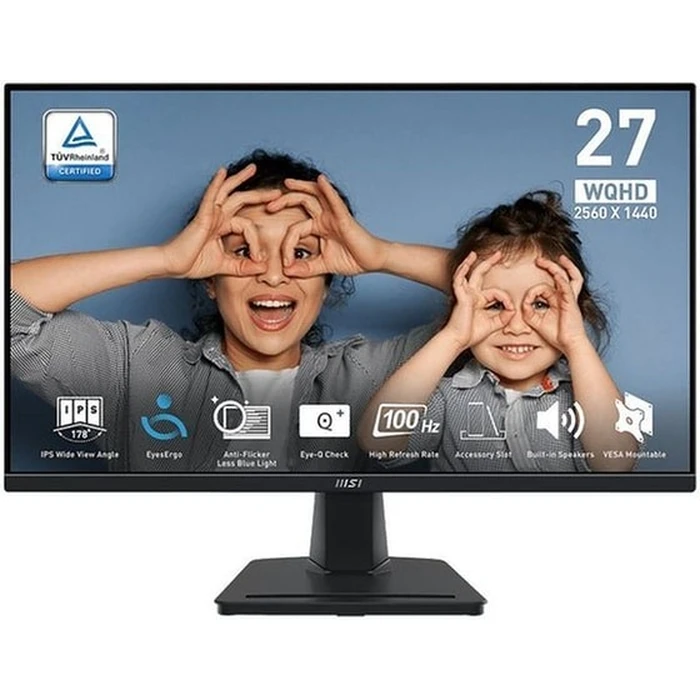 Monitor 27" MSI PRO MP275QDE IPS WQHD 4ms 100Hz