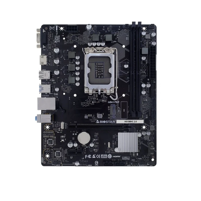 Motherboard Biostar H610MHC 2.0 (H610,S1700,mATX,DDR4)