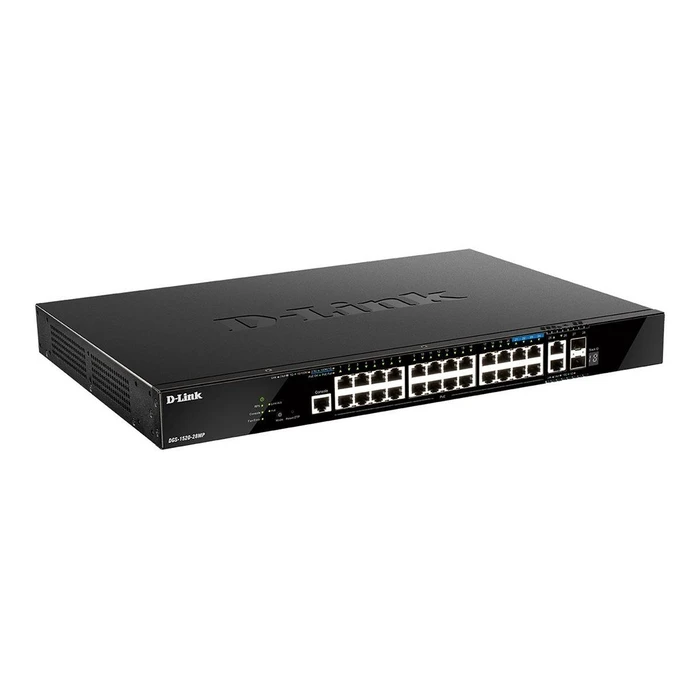 Network Switch 440mm D-Link DGS-1520-28MP/E 2*SFP+/ 2*XGE/20*GE PoE