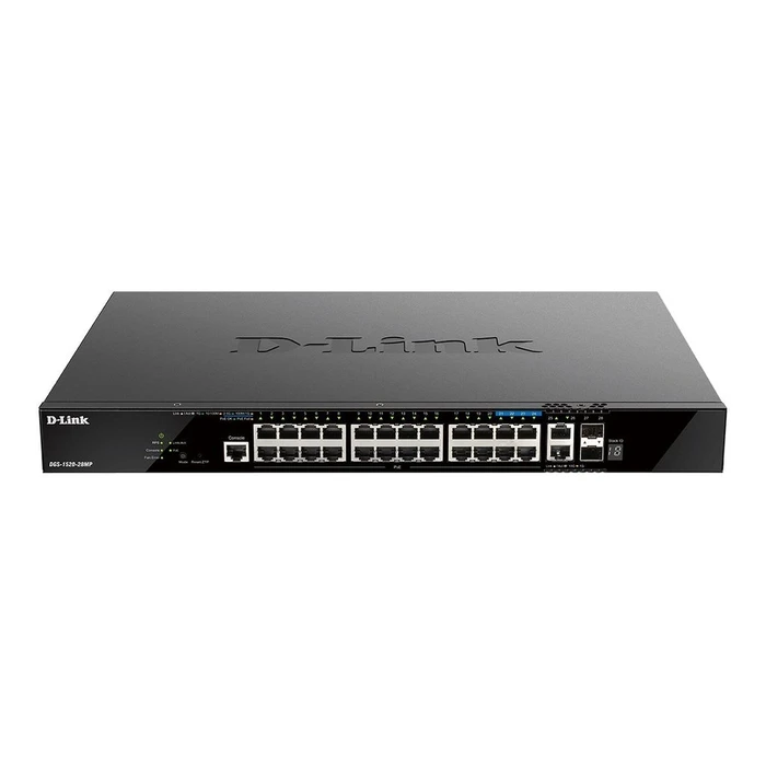 Network Switch 440mm D-Link DGS-1520-28MP/E 2*SFP+/ 2*XGE/20*GE PoE