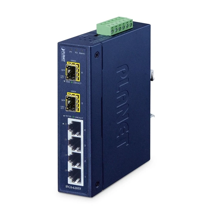 Network Switch Planet Industrial 4-Port Ring Ethernet IFGS-620TF