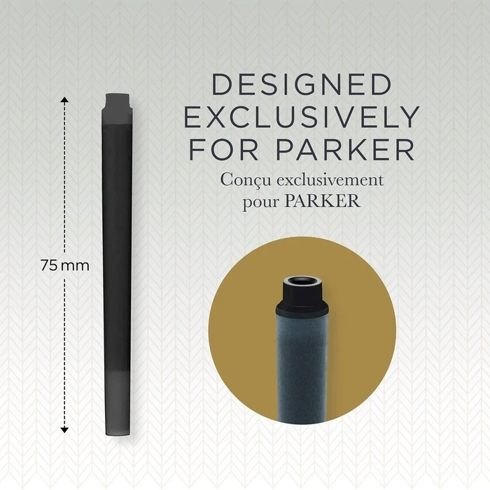 Ανταλλακτικό Μελάνι Parker QUINK Black 10 pieces