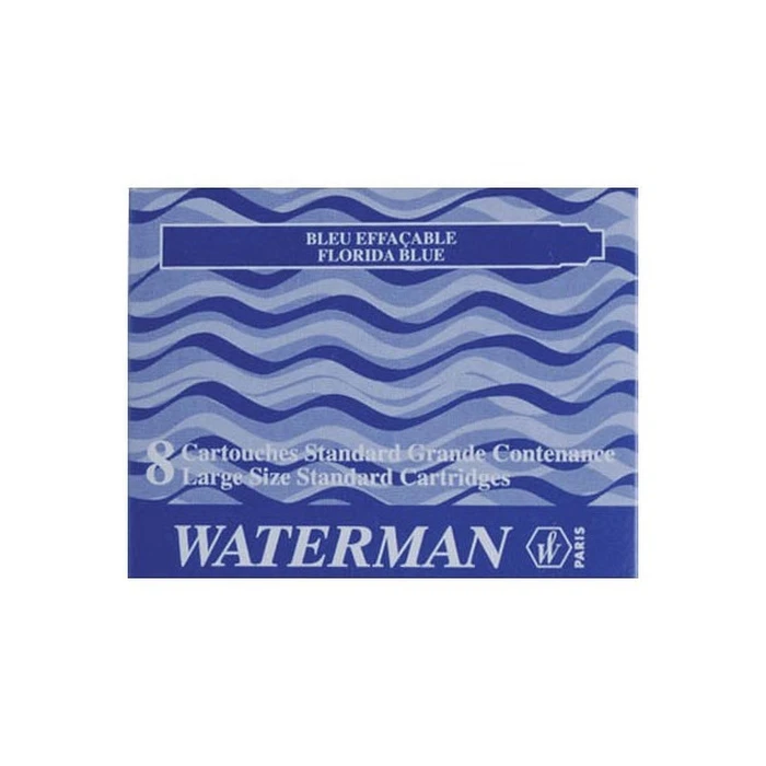 Ανταλλακτικό Μελάνι Waterman Stand. Serenity Blue 8 pieces Blister