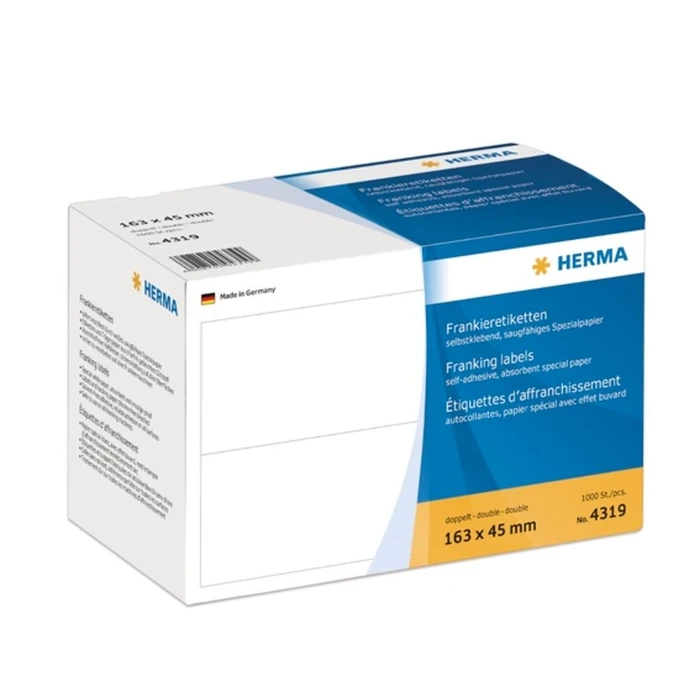 Αυτοκόλλητες Ετικέτες Herma franking labels double doppelt 163x45 mm 1000 St.