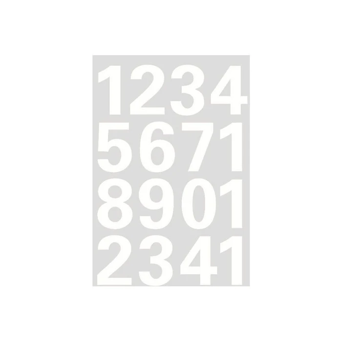Αυτοκόλλητες Ετικέτες Herma numbers 25 mm 0-9 weatherproof film white 2 sheets