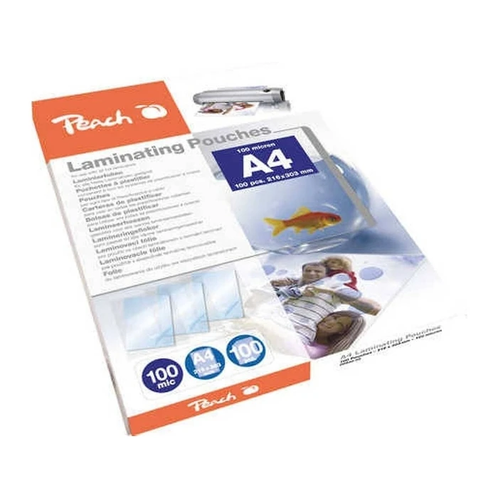 Ζελατίνες Πλαστικοποίησης Peach A4 100mic glittering PP500-02 100PK