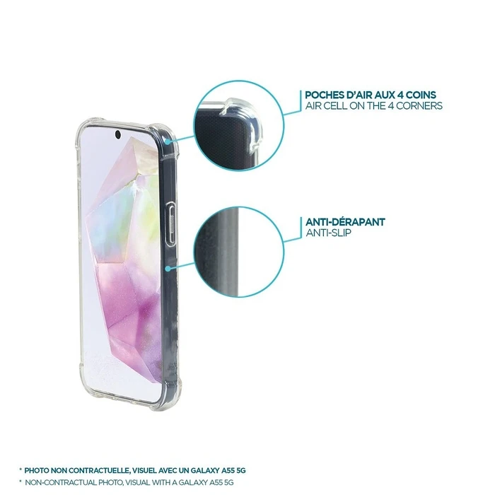 Θήκη Κινητού Mobilis R Series for Galaxy A55 5G - Transparent - Soft bag
