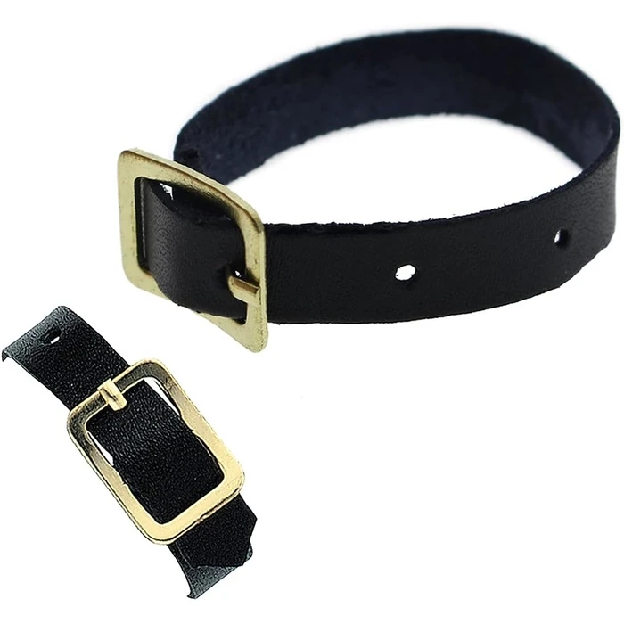 Ιμάντας Peach attachment loop for luggage tags, leather, black.100