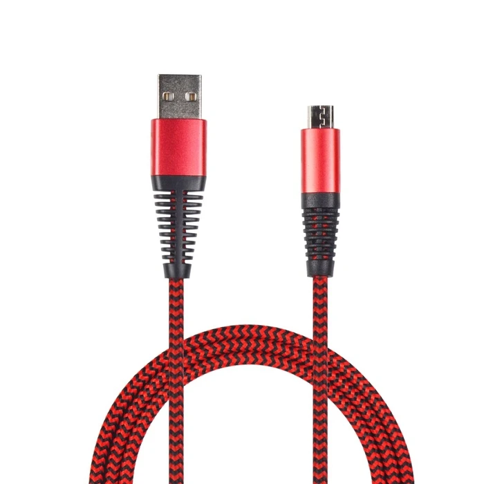 Καλώδιο USB 2GO charging/Data USB-A - Micro-USB 1m Nylon rot