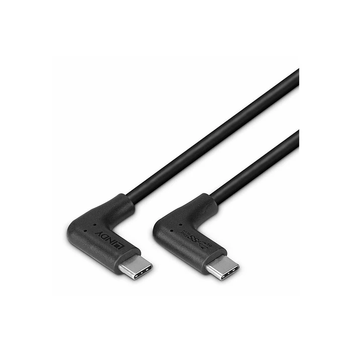 Καλώδιο USB Lindy 1.5m USB 3.2 Typ C 2 x 90 Grad angled