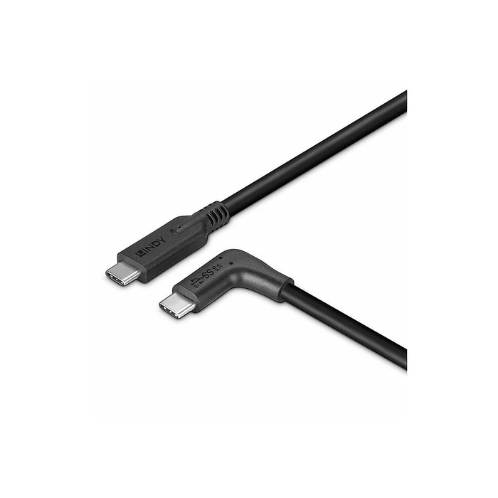 Καλώδιο USB Lindy 1.5m USB 3.2 Typ C 90 Grad angled